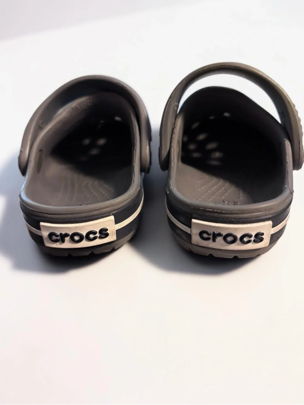 Crocs Crocband Clog C4 Toddler Smoke Navy Gray Slip On Water Shoes 1-2 year old